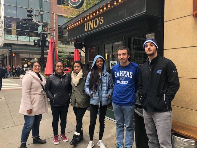 TRIO TPSSS Students and Staff at Uno's Pizzeria